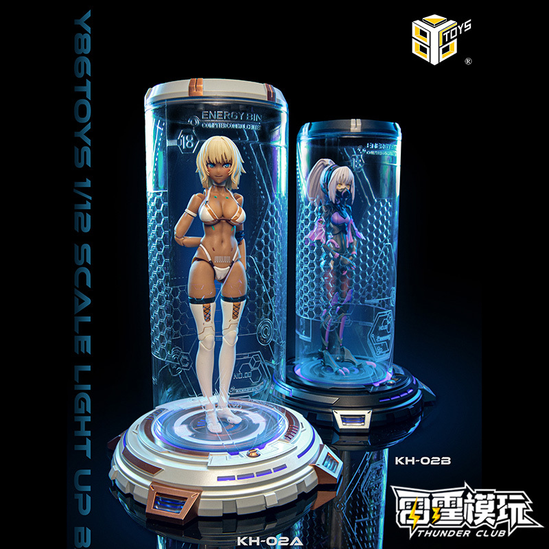 86Toys Luminous Display Stand Multifunctional Dormant Maintenance Warehouse Model Can Accommodate 6inch Figures Thunder Model Play