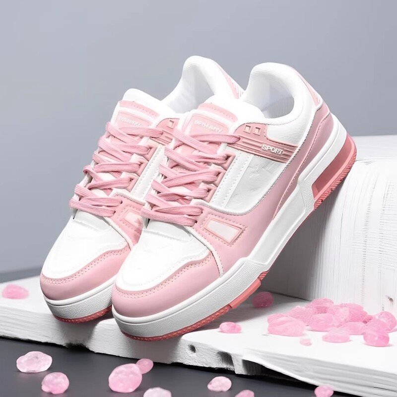 Hong Kong Purchasing Exclusive European and American Style Versatile Luxury Brand Men's and Women's Couple Models, High-End Genuine Leather Breathable Sneakers for Spring and Autumn from Putian