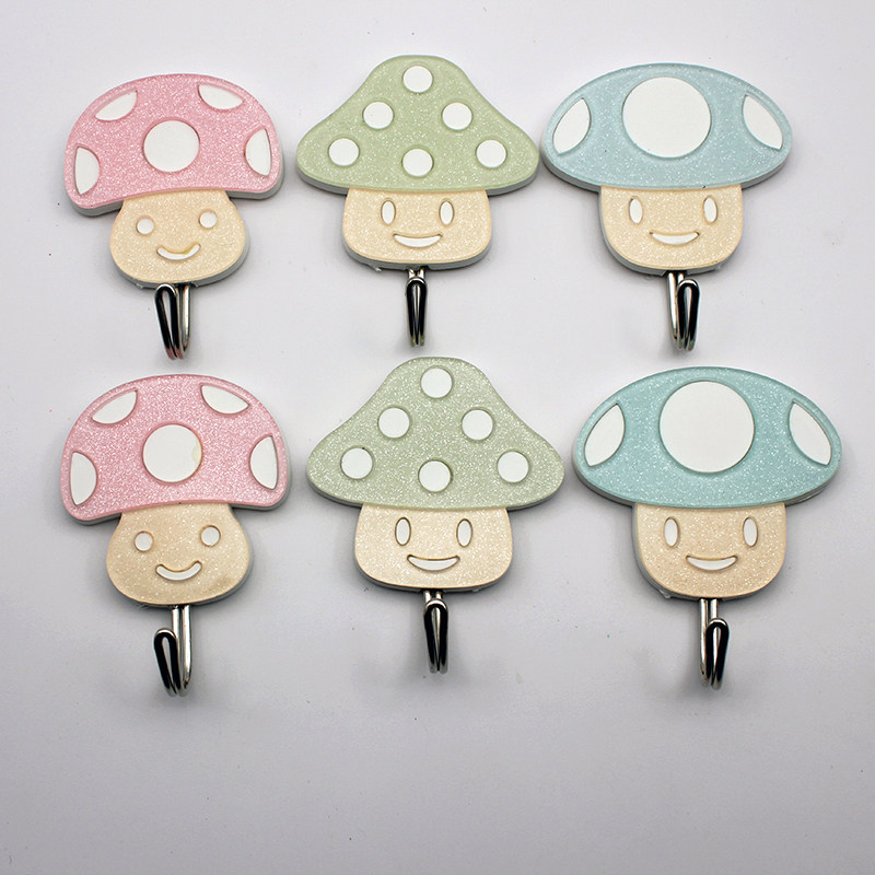 Nordic minimalist Cartoon Acrylic Hook Wall Dressing Room Stainless Steel Sticky Hook Strong Force Glue Creative Hanging Hook
