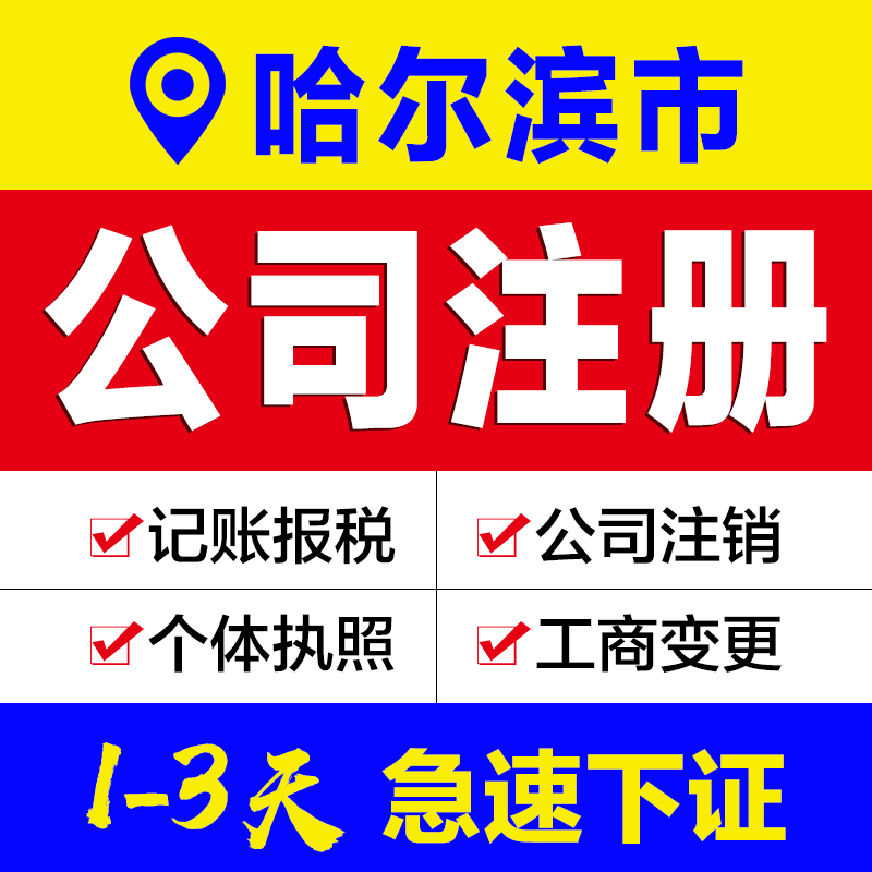 Harbin Corporation Registered Electric Commercial Business License Charge D' Affaires Individual Company Change Cancellation Agent Billing Solution Anomaly