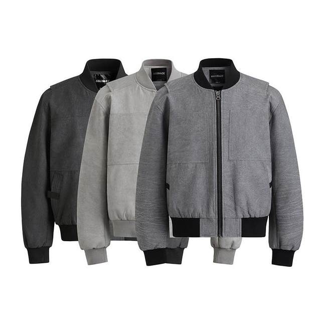 GOS lime cleanfit short baseball collar jacket