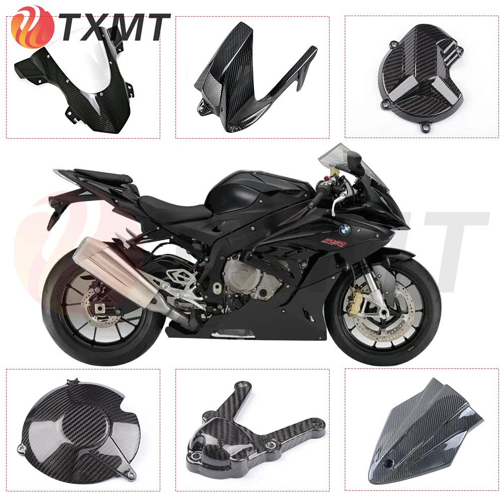 เหมาะสำหรับอุปกรณ์เสริมรถจักรยานยนต์ BMW S1000Rr/S1000R รุ่นปี 2015–2018 ชุดอะไหล่คาร์บอนไฟเบอร์ครบชุดแบบดัดแปลง