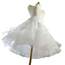 60cm bustle mid-length lolita boneless A-line daily slightly puffy organza dress base petticoat soft gauze brace