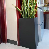 Customized shopping mall hotel office office indoor combination simple stainless steel flower pot vase floor-to-ceiling flower
