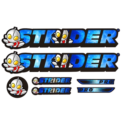 Khung xe Scooter STRIDER phù hợp để tùy chỉnh nhãn dán thân xe, thay đổi màu sắc, cân bằng sọc trang trí chống thấm nước - Smart Scooter