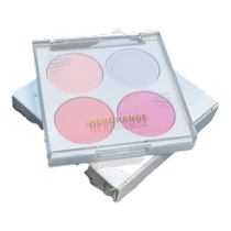 Light-faced girls are ecstatic. Four-color blush matte and high-gloss all-in-one palette melon pink eyes head and nose brightening and whitening.