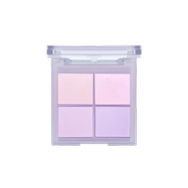 Olive skin low saturation cream taro purple four-color blush palette 4-color blush purple apricot matte expansion color womens affordable price
