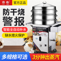 Topbell steaming bun machine Commercial steaming steaming bag furnace automatic energy-saving small steamer steamer stall anti-drying flat bottom steamer