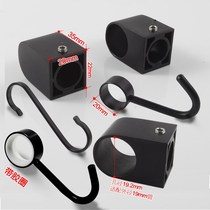 √ 1 9 m m sleeve hook kitchen hanging rod 304 stainless steel black S hook pipe seat stainless steel tube 