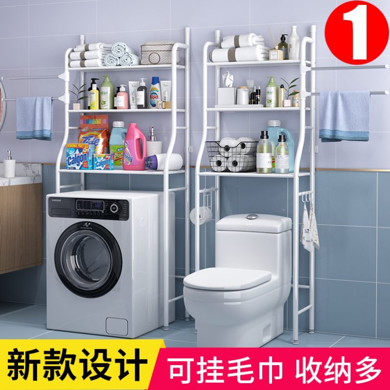 Containing shelf on the floor-style dressing room on the floor of the toilet after the toilet gap shelf