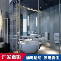 New smart electronically controlled dimming glass atomized glass projection energized highly transparent power-off electronic self-adhesive color-changing glass