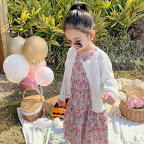 2022 Summer 2022 - Baby Girl Knitted Sweater Kids Air - conditioned sweater gas coat