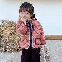 Girls Down Cotton Childrens New Yangtze Baby Winter Wear Han Childrens Heating Costume for Children