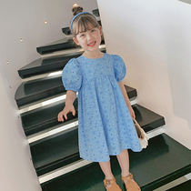 2022 New Childs Dress Summer Gas Skirt Han - Han - Edition Dress Baby Han - Point Dress