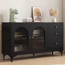 La slate sideboard multifunctional tea cabinet living room retro style black storage wall storage storage cabinet bar