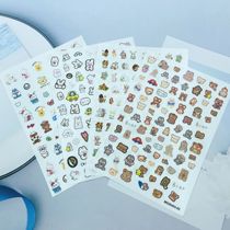 DIY Japanese Synchronized Thin Translucent Adhesive Manicure Stickers New Bunny and Baby Bear Series
