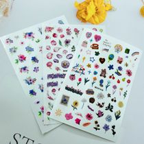 DIY Japanese Synchronized Thin Translucent Adhesive Manicure Stickers Spring Flower New Series 2