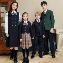 British Academy Style Suit School Uniform Set Junior High School Primary School Class Clothes Childrens Performance Dress Kindergarten Garden Clothing