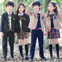 British style suit School uniform suit set primary school school style class uniform for men and women Children Performance dress kindergarten Garden dress