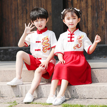 Kindergarten summer garden clothes Tang suit June 1 children Hanfu graduation performance clothes Chinese style class uniforms primary school uniforms
