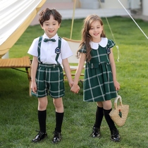 Kindergarten Garden Clothes Summer Korean Graduation Photo Men and Women Performance Chorus Academy Style Class Clothes Primary School School Uniform
