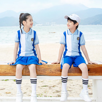 Primary school uniform summer sports suit childrens performance chorus graduation photo class uniform