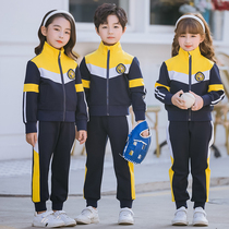 Kindergarten garden clothes Spring and Autumn new suits British style teacher dress childrens sports chorus class uniforms primary school uniforms