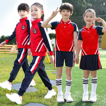 Primary school spring and autumn school uniform set for men and women sports school style class uniforms four sets of summer kindergarten Garden uniforms