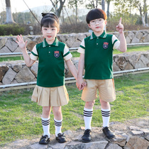Kindergarten garden clothes summer clothes British style childrens sports suits men and women graduation photos performance class uniforms primary school uniforms