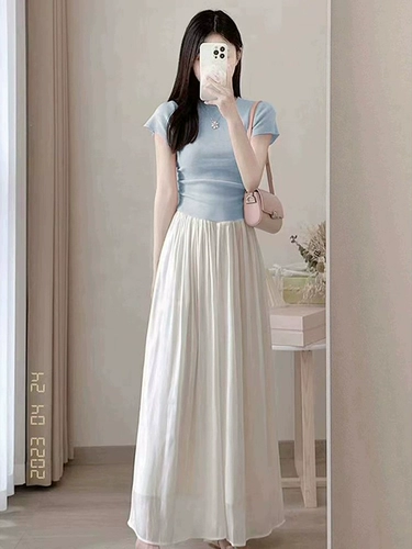 Летний свежий модный комплект, юбка