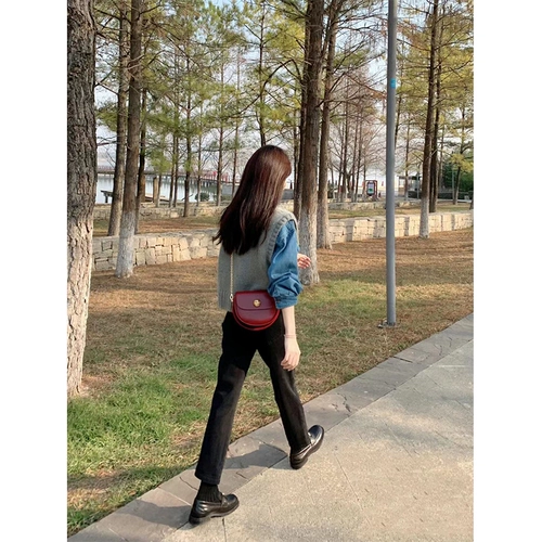 Весенний ретро трикотажный жилет, рубашка, комплект