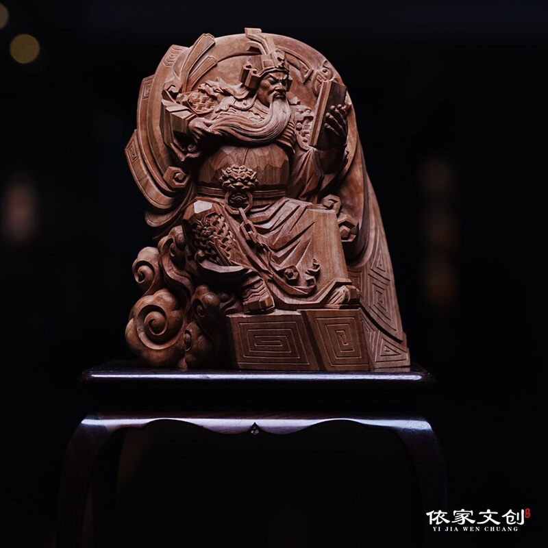 Indian Old Mountain Sandalwood Guan Gong Night Reading Spring and Autumn Buddha Statue Indoor Entrance Home Decor Collectible Indian Old Mountain Sandalwood Guan Gong Night Reading Spring and Autumn Buddha Statue Indoor Entrance Home Decor Collectible