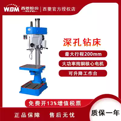 Zhejiang Xiling spindle stroke 200mm can be fine-tuned powerful multifunctional 3380v Desktop Deep Hole Drilling machine Z20025