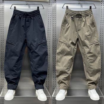 2025 spring and autumn zipper scimitar working pants