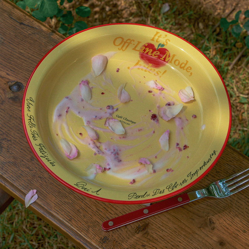 Korean Genuine Hotel 827 New Product Colorful Patchwork Ceramic Retro Large Shallow Plate Flat Plate Yogurt Cereal Bowl Korean Genuine Hotel 827 New Product Colorful Patchwork Ceramic Retro Large Shallow Plate Flat Plate Yogurt Cereal Bowl