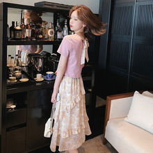 休闲时尚套装裙减龄洋气显瘦两件套