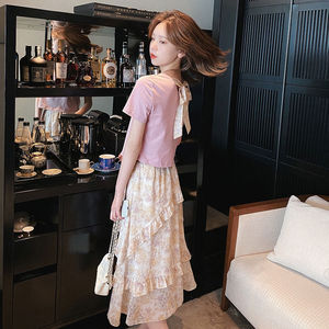 休闲时尚套装裙减龄洋气显瘦两件套