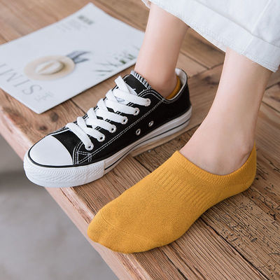 袜子女士船袜棉不掉跟短袜春秋浅口隐形
