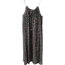 XEXZ Nightdress Womens Summer 2024 New Pure Cotton Lightweight Floral Sweet Princess Style Suspender Pajamas