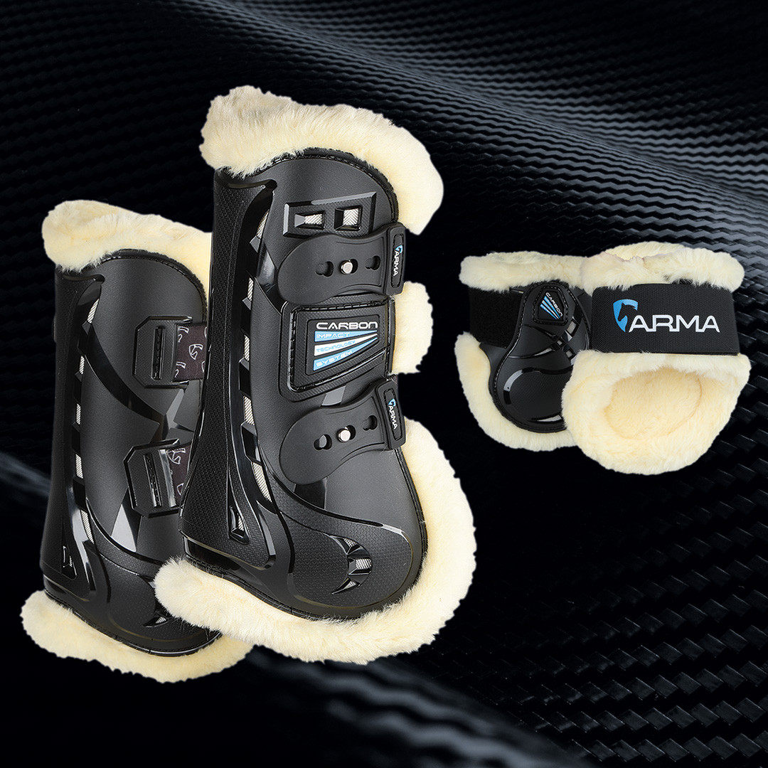 British Shires-Carbon lamb velvet obstacle horse leggings (front legs) Xinrui harness 8219043