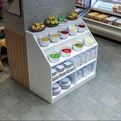 Self-service skewer incense pot shop seasoning table Retro dining cabinet Barbecue seasoning seasoning sauce table Dining room preparation cabinet
