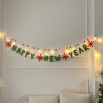 New year Lara flag hanging flag Christmas decorations colourful flags Pendant Mall shops Classroom Spring Festival hanging flag decorations for Spring Festival