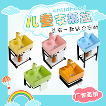 Kindergarten children hang wall ceramic wash pool color pool pool small household wall hanging mini basin