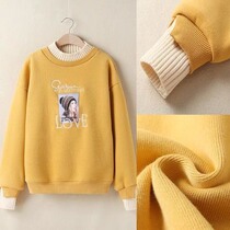 Girls sweater spring autumn and winter clothing 2021 new medium and large childrens half turtleneck top autumn and winter foreign girl bottoming shirt