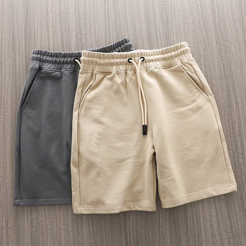 Мужские хлопчатобумажные брюки, домашние брюки с пятью точками, летние повседневные брюки больших размеров, спортивные шорты, для мальчиков, мужская одежда с заниженной талией