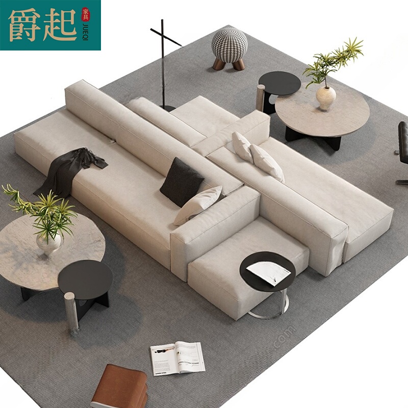 Double-Sided Sofa Rest Area Reception Italian Minimalist Large Horizontal Hall Living Room Deck Public Double Backrest Multi-Person Sofa Double-Sided Sofa Rest Area Reception Italian Minimalist Large Horizontal Hall Living Room Deck Public Double Backrest Multi-Person Sofa