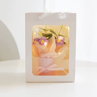 【Готовый продукт】Фиолетовый букет-подарочный пакет+световая полоска