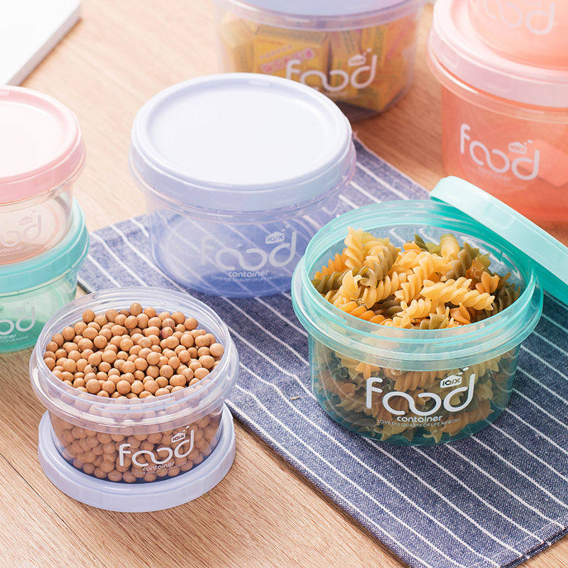 Soup container with round microwave oven special plastic crisper food refrigerator freezer storage box fruit box