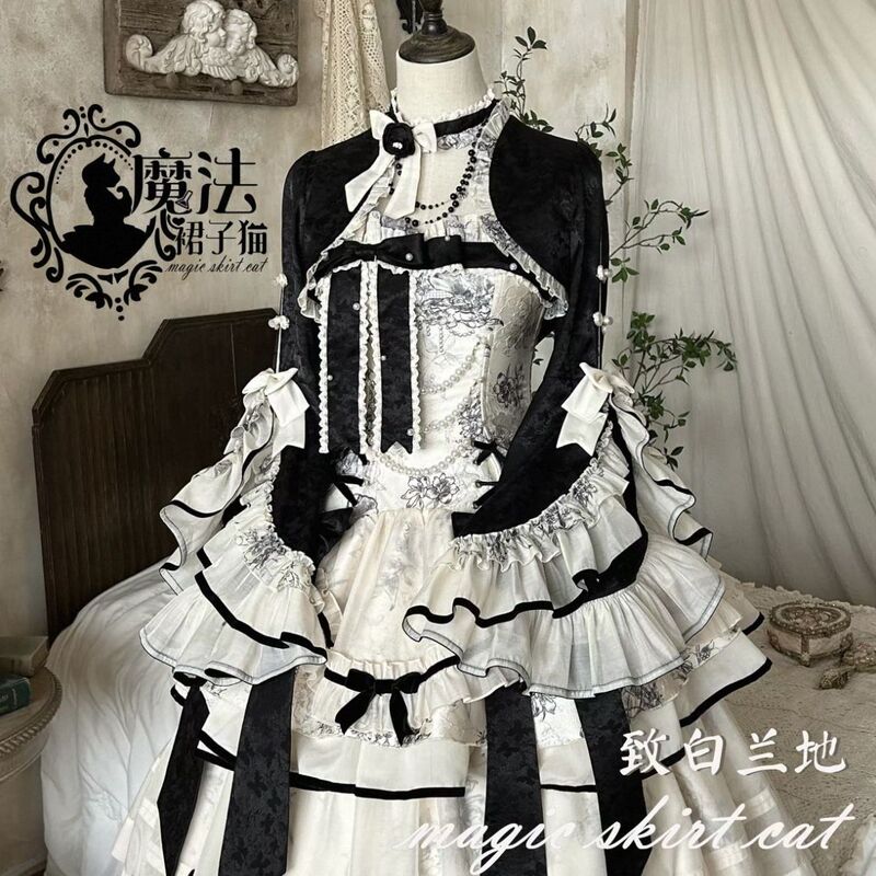 In-Store Stock Magic Dress Cat Original [to Brandy] French Style Rich Girl Ruyi Pattern Ballet Style