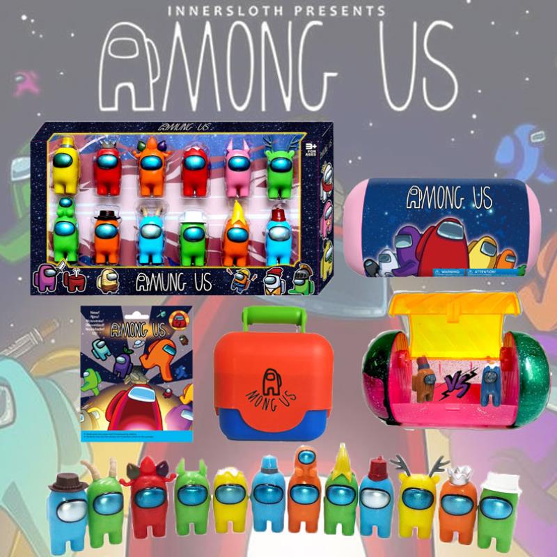 Space werewolf kill toys amongus children's blind box ghosts model ornaments toy card Full Set